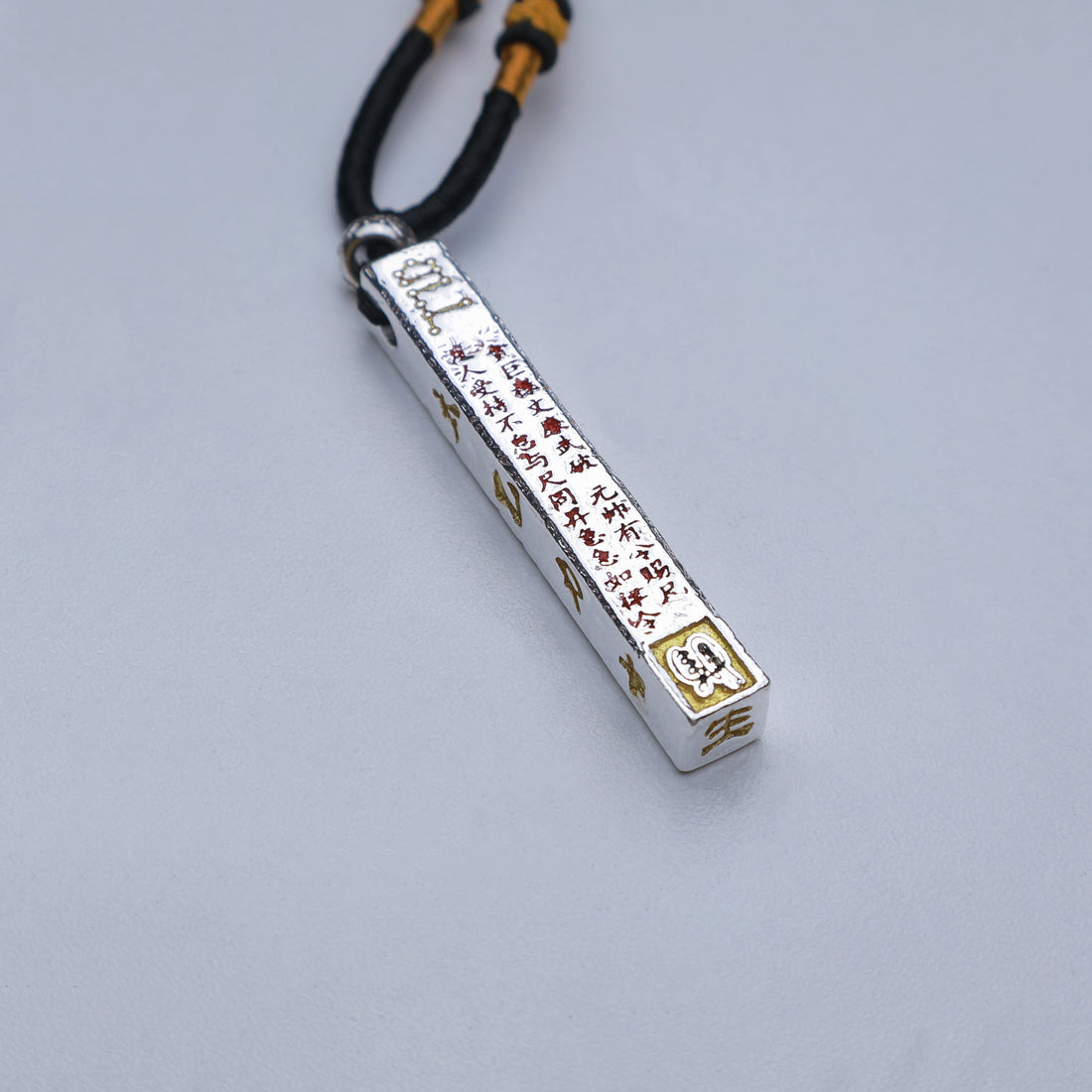 Taoist - Style Celestial Canopy Ruler Pure Silver Taoist Pendant Necklace